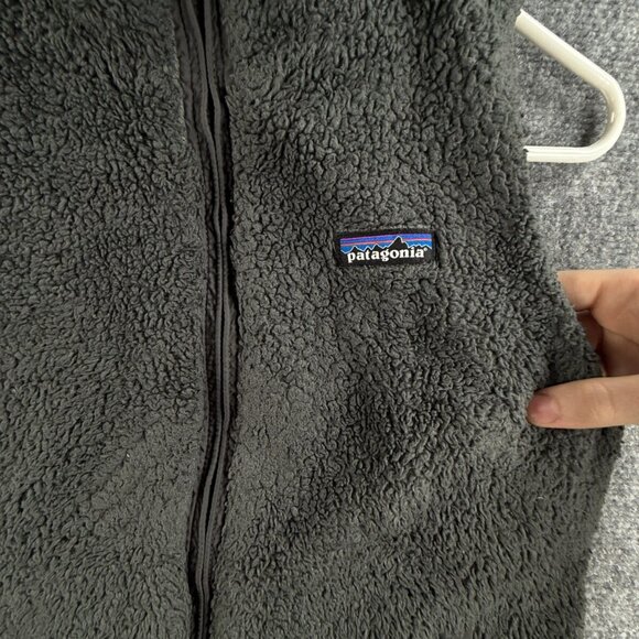 Patagonia Fleece Vest Gray Women Small Full Zip Lined Pockets Chest Los Gatos - Picture 14 of 15
